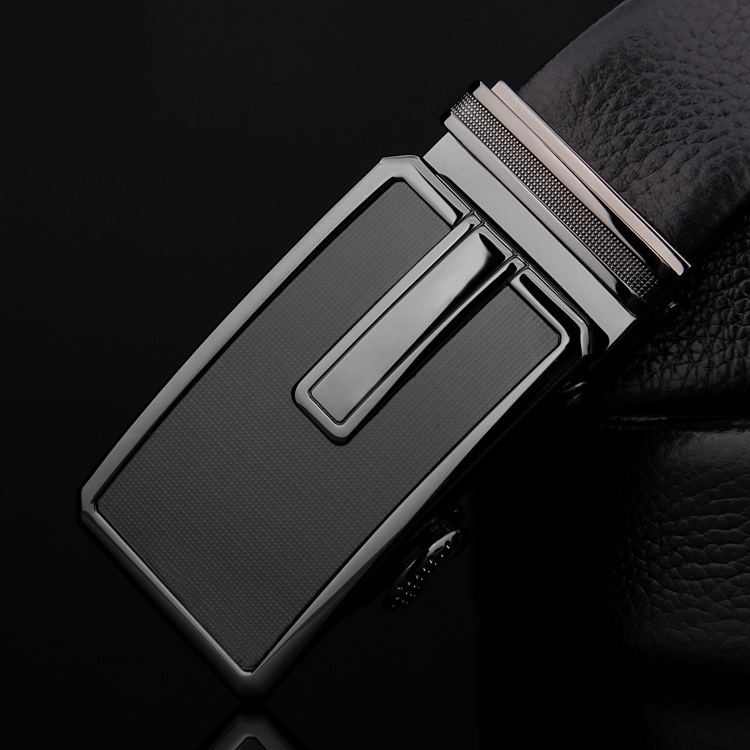 Women Men Belt 3.8cm Cowhide Leather Buckle Belt Unisex