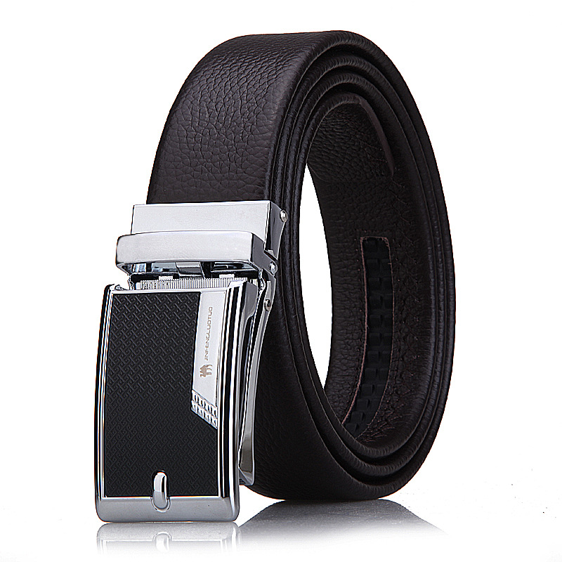 Women Men Belt 3.8cm Cowhide Leather Buckle Belt Unisex