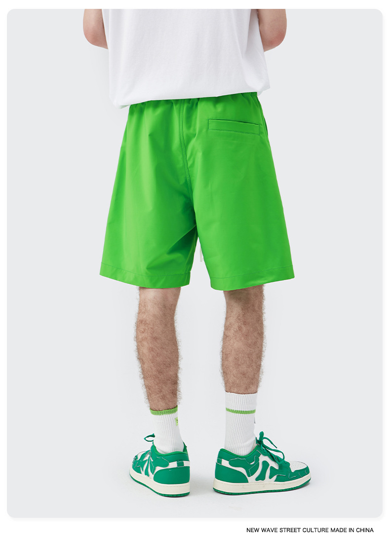 Men Boys Shorts Streetwear Bottoms Half Pants Sports Outfit Running Sweatsuit Trunks