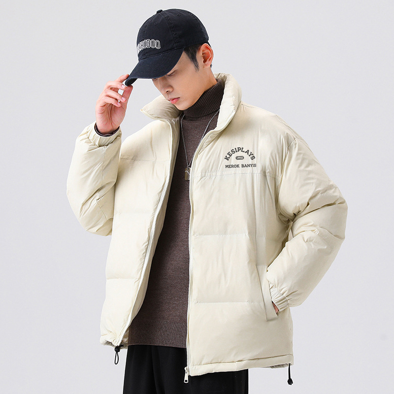 Women Men Down Jacket Hooded Coat Warm Winter Windproof Casual