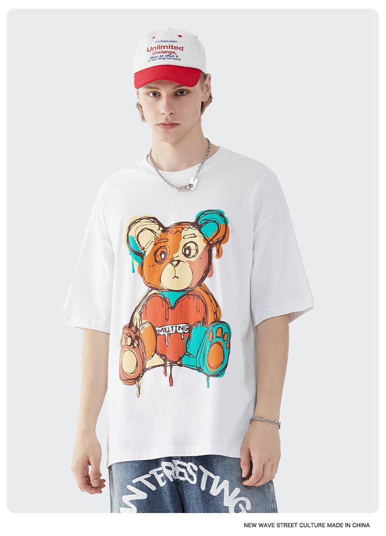 Summer Men Women Short Sleeve T-shirt Tee Pullover Tops Unisex Sweatshirt