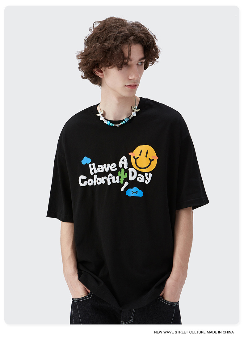 Summer Men Women Short Sleeve T-shirt Tee Pullover Tops Unisex Sweatshirt