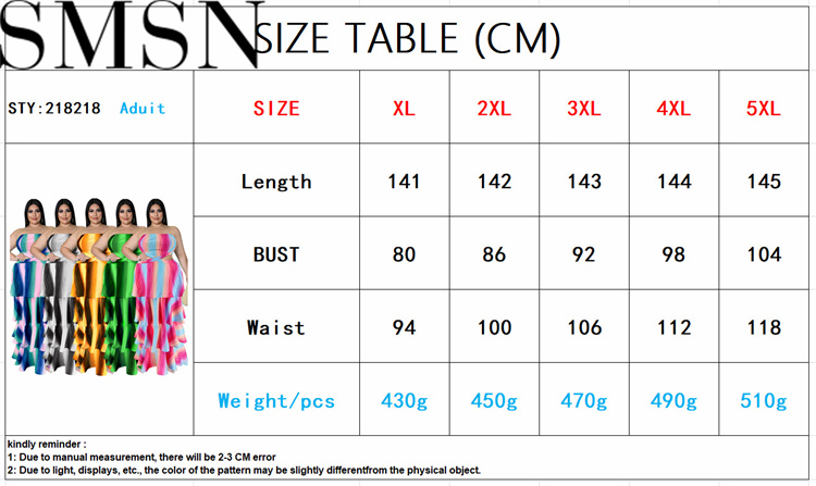 Plus Size Dress Wholesale Tube Top Vertical Bar Large Swing Dress