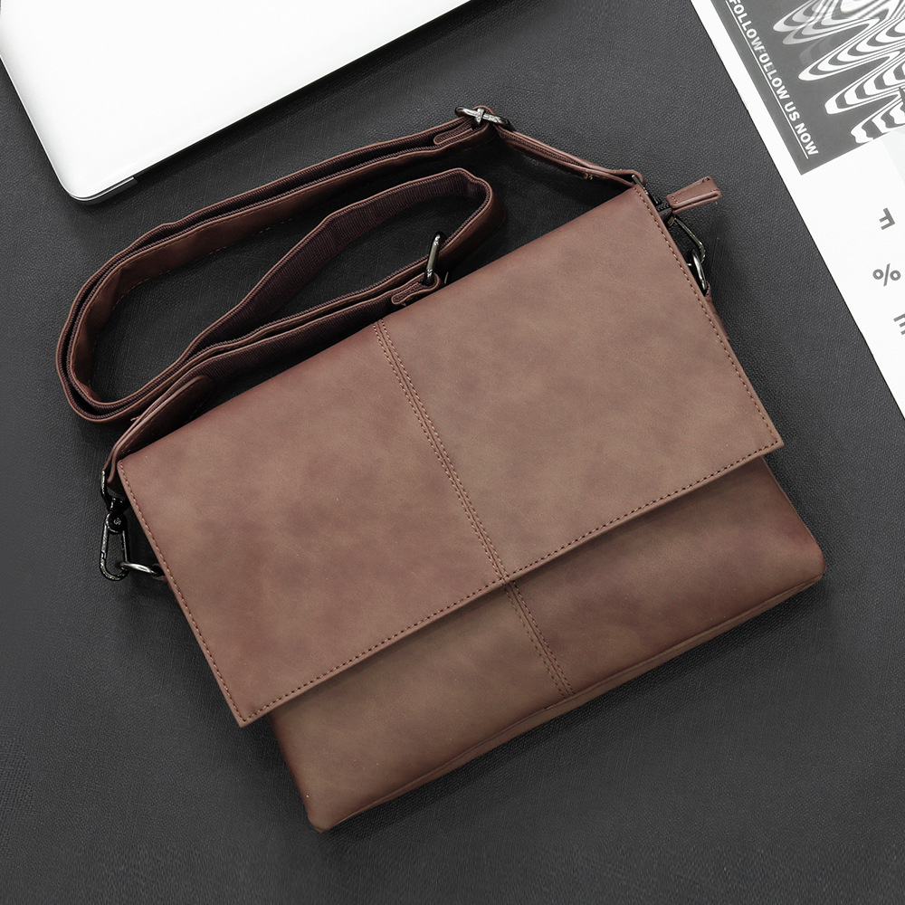 Men Messenger Shoulder Bag Classic Flap Bags Leather Handbags Business
