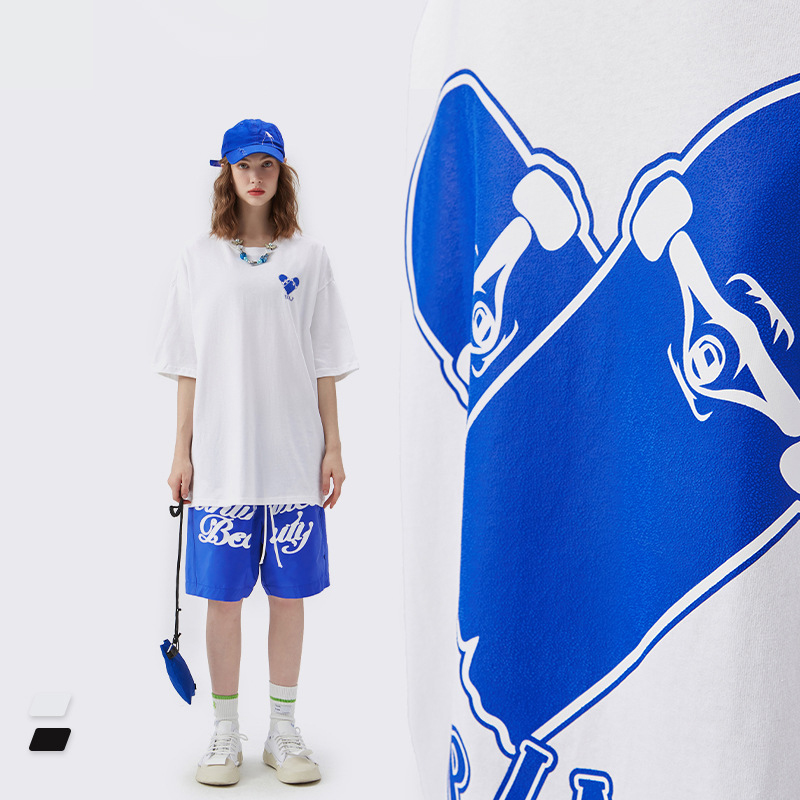 Summer Men Women Short Sleeve T-shirt Tee Pullover Tops Unisex Sweatshirt