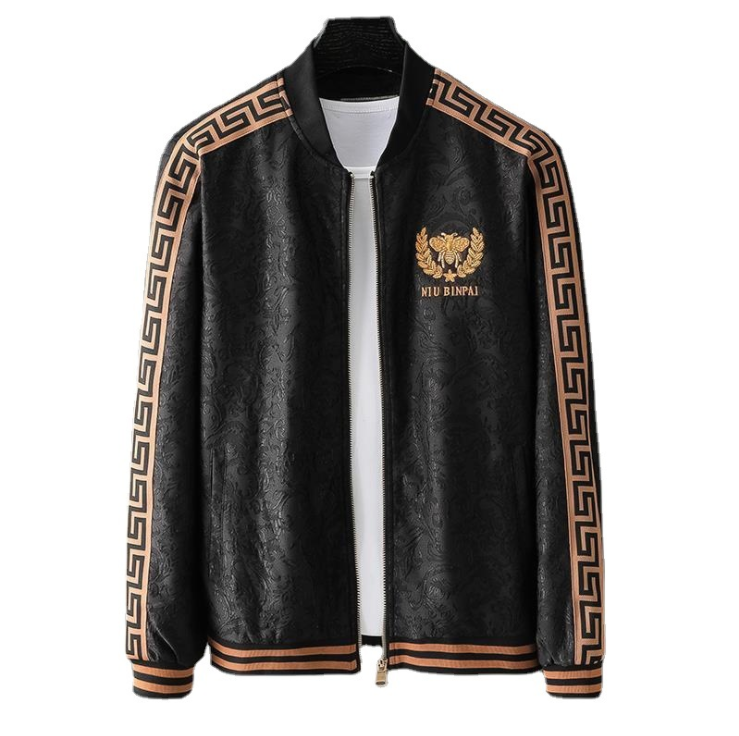 Men's Two-piece Light Luxury Embroidery Stitching Casual Suit Autumn and Winter Sweater Plus Size Korean Fashion Sports Sets