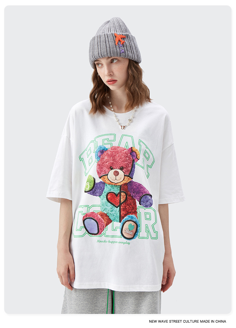 Summer Men Women Short Sleeve T-shirt Tee Pullover Tops Unisex Sweatshirt