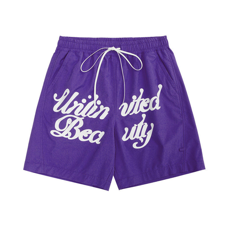 Men Boys Shorts Streetwear Bottoms Half Pants Sports Outfit Running Sweatsuit Trunks