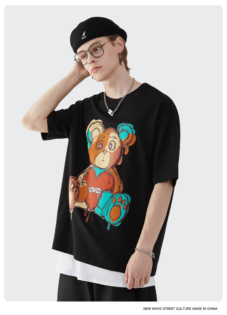 Summer Men Women Short Sleeve T-shirt Tee Pullover Tops Unisex Sweatshirt