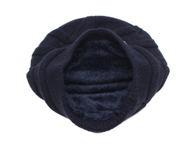 Men Women Beanie Hat Winter Wool Knitted Baggy Pull On Soft Caps