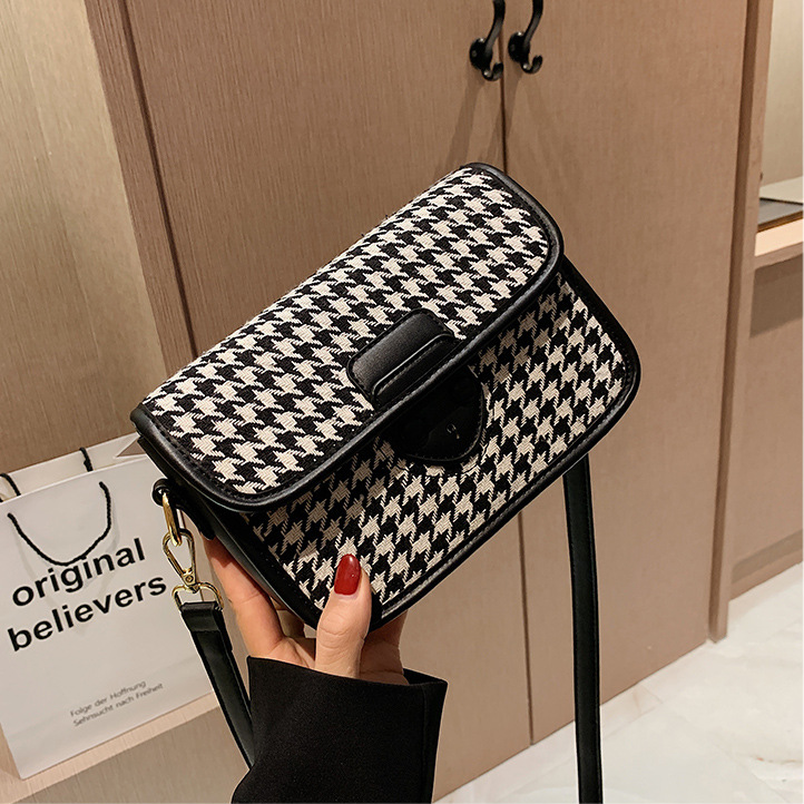 Women's Handbag 2022 Plaid Houndstooth