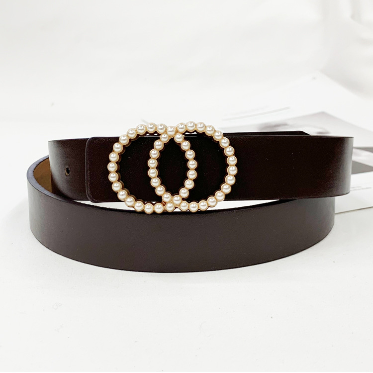Women Men Belt 3.8 cm Cowhide Leather Buckle Belt Unisex Waistband Waist Strap