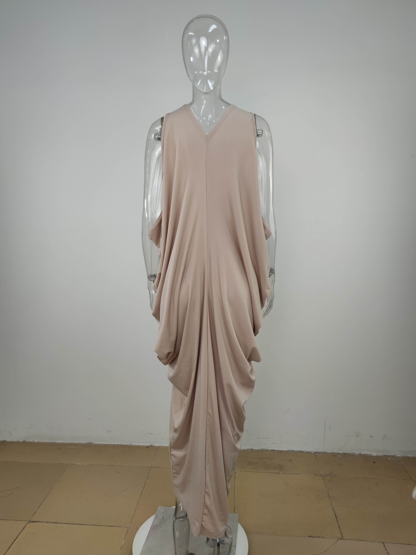 Solid Tank Top Sleeveless Loose Robe Casual Dress