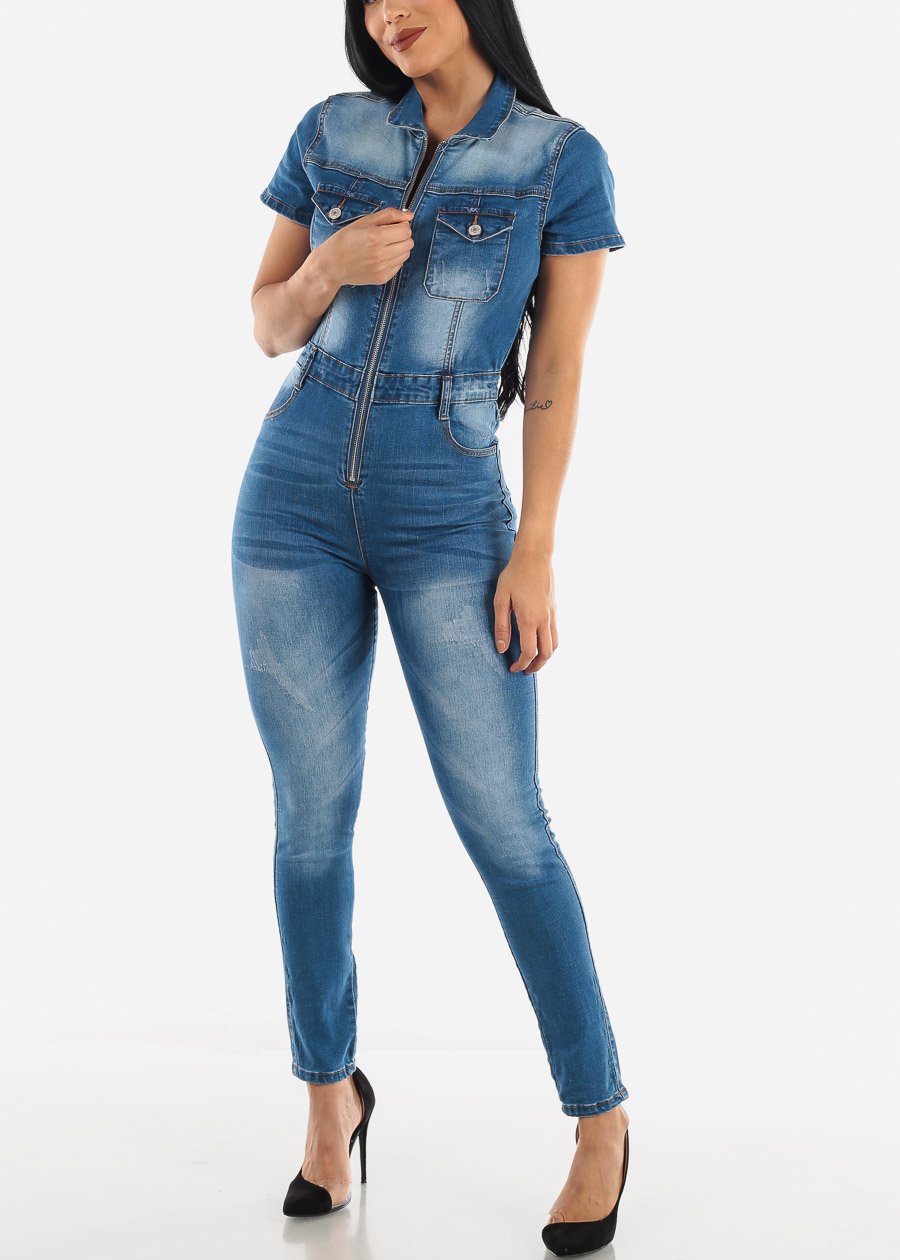 Fashion slim casual waist Jumpsuit