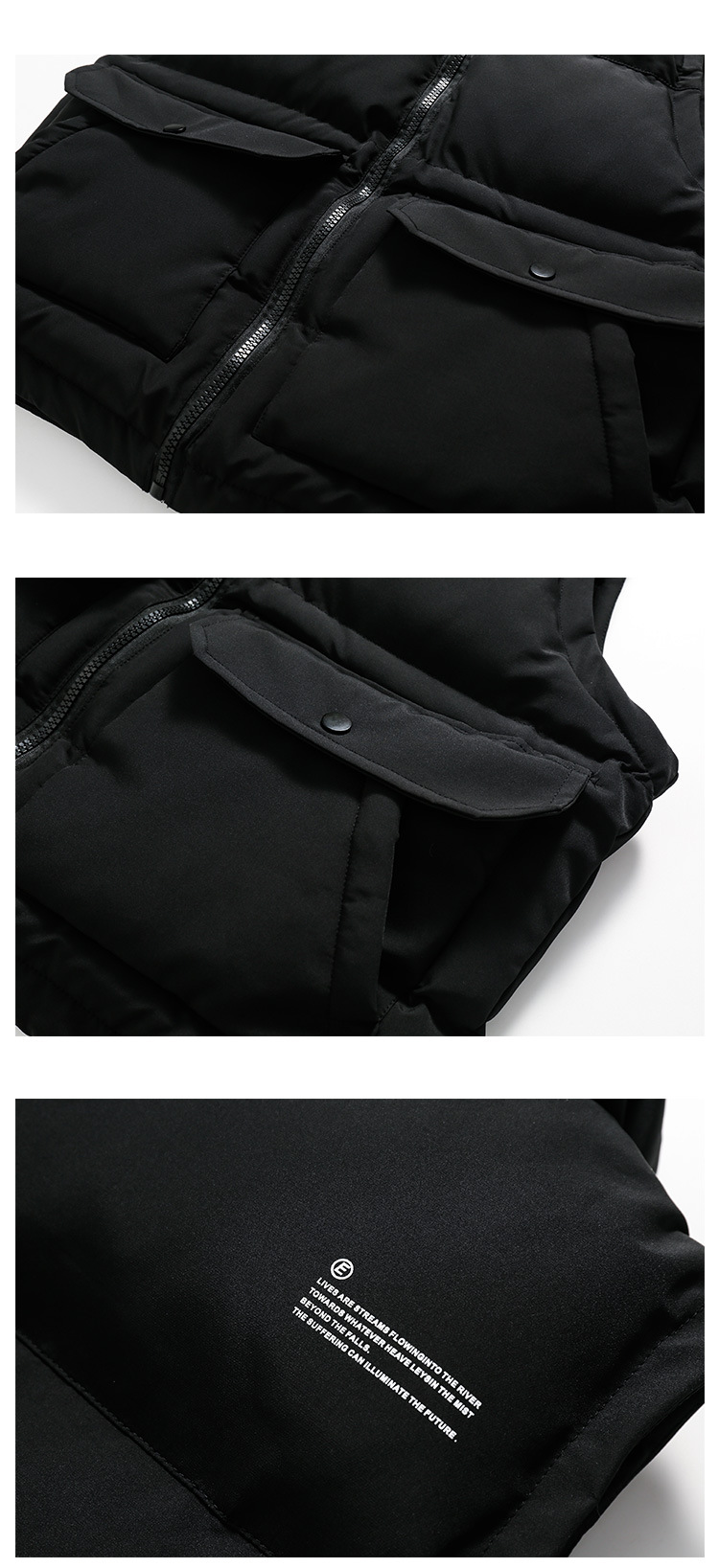 Women Men Down Vest Sleeveless Waistcoat Jacket Coat Winter Casual Parkas