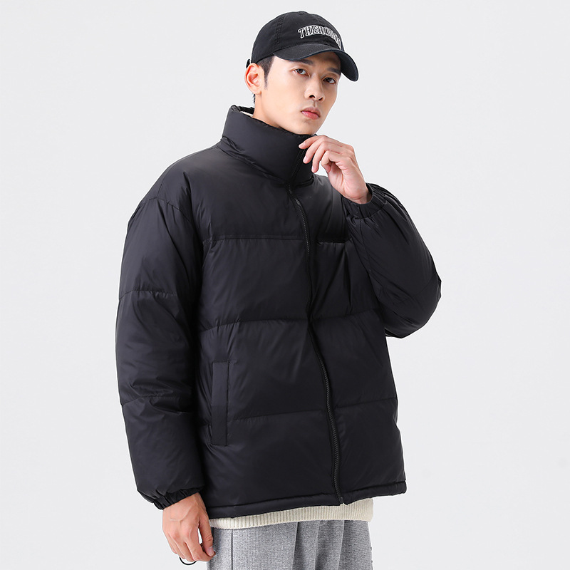 Women Men Down Jacket Hooded Coat Warm Winter Windproof Casual Parkas