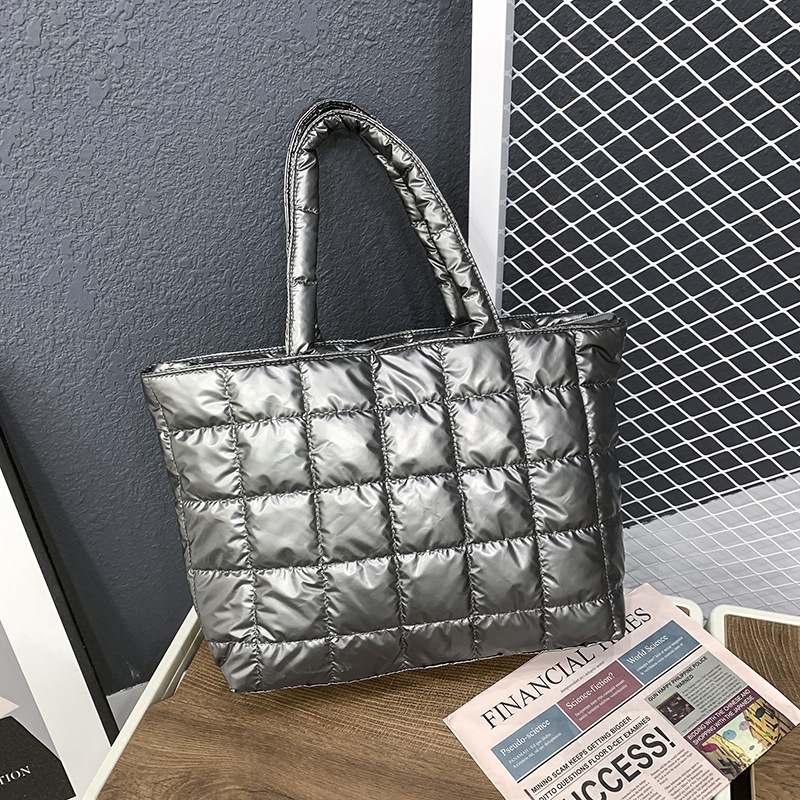 Women PVC Tote Bag Prism Metallic Shoulder Bag Hobo Shopping Bag Handbags
