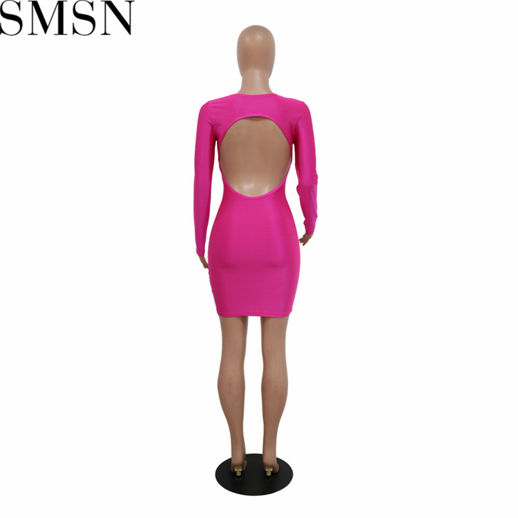 Plus size dress European and American women beaded halter fringe A line long sleeve dress