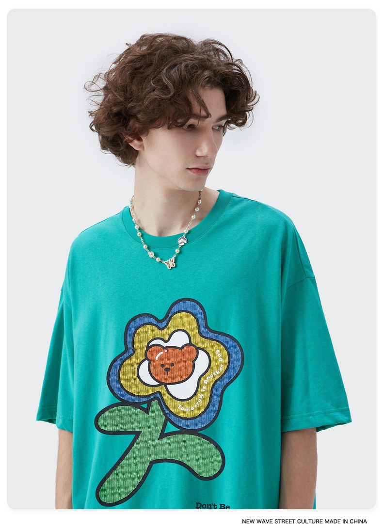 Summer Men Women Short Sleeve T-shirt Tee Pullover Tops Unisex Sweatshirt