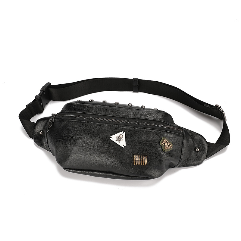 Men Bumbag Belt Bag Waist Pack Crossbody Bag Leather Shoulder Hip Chest Pouch Phone Purse