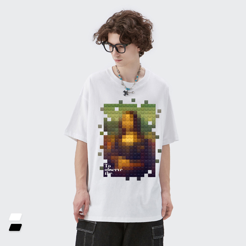 Summer Men Women Short Sleeve T-shirt Tee Pullover Tops Unisex Sweatshirt