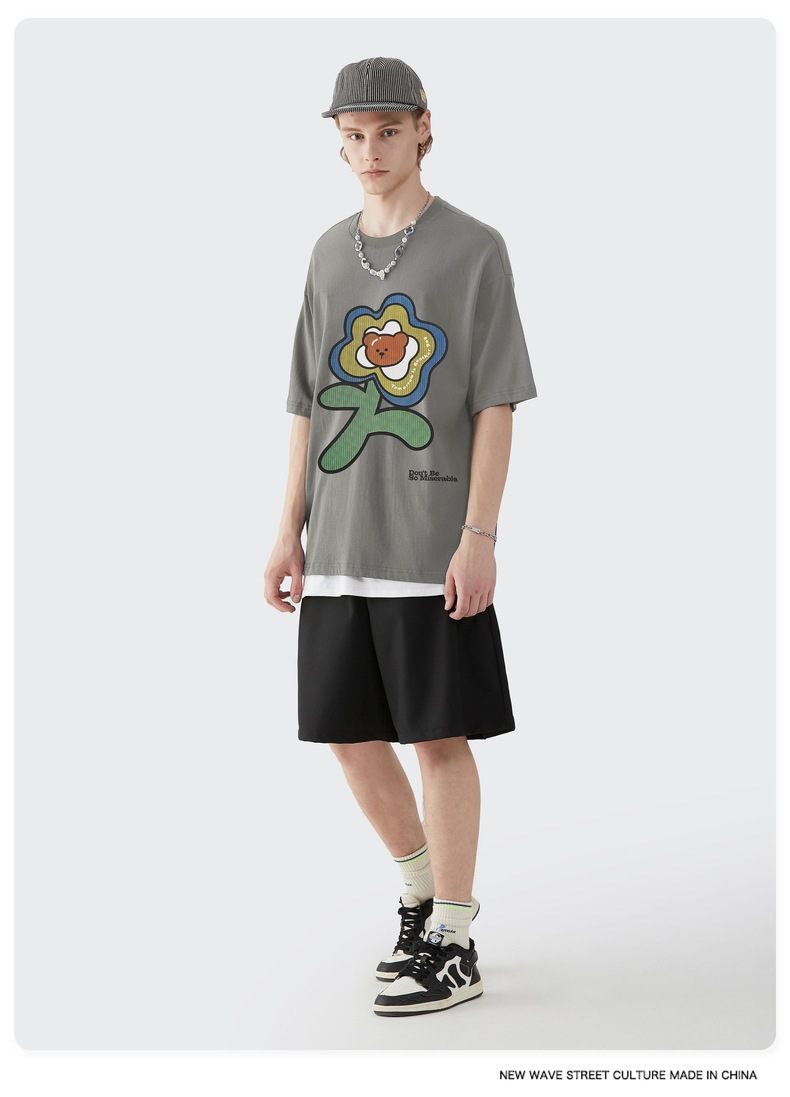 Summer Men Women Short Sleeve T-shirt Tee Pullover Tops Unisex Sweatshirt