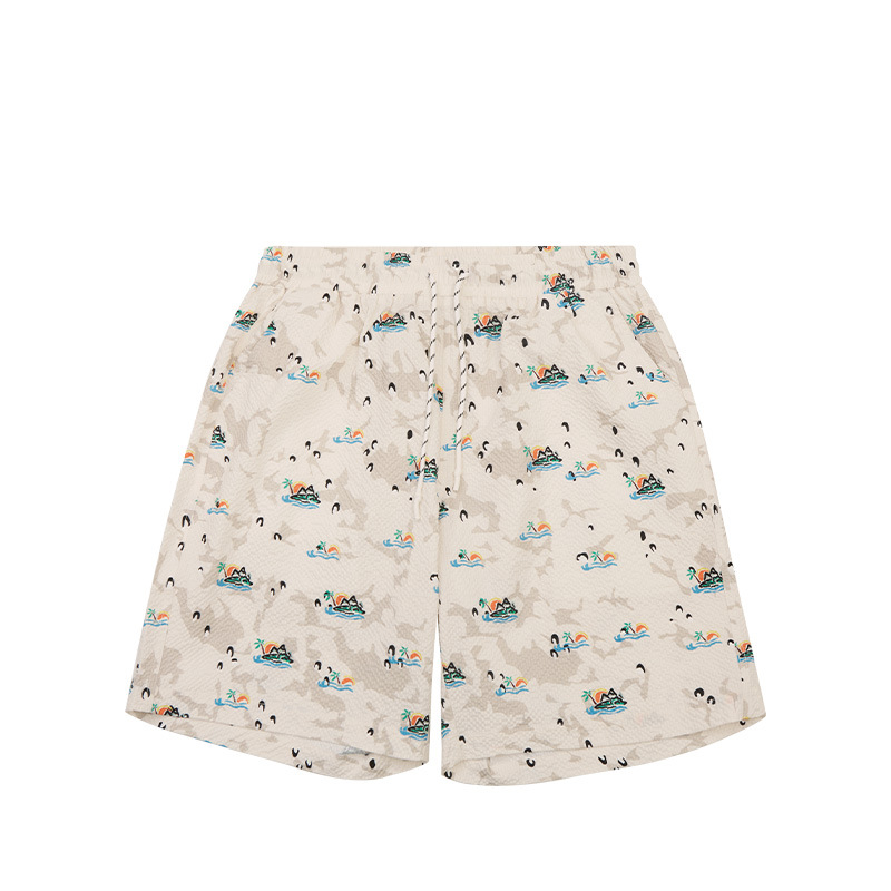 Summer Men Women Short Sleeve T-shirt Tee Tops Bottoms Pants Shorts Trunks Suit Set