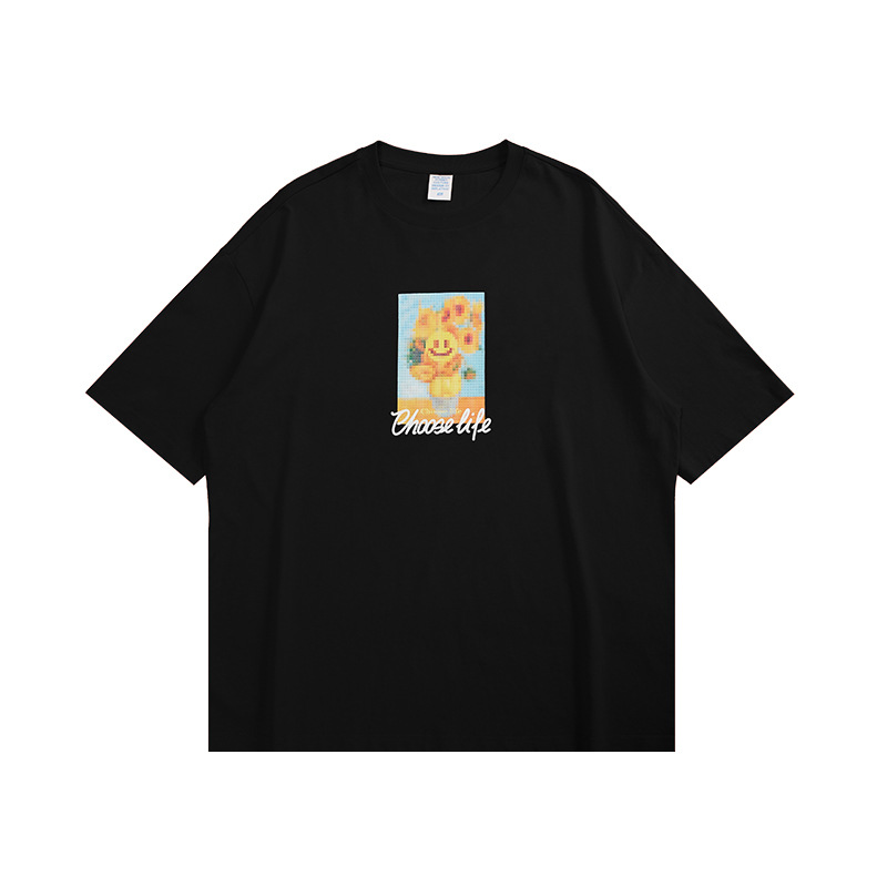 Summer Men Women Short Sleeve T-shirt Tee Pullover Tops Unisex Sweatshirt