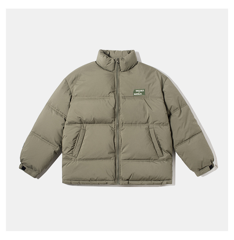 Women Men Down Jacket Hooded Coat Warm Winter Windproof Casual Parkas