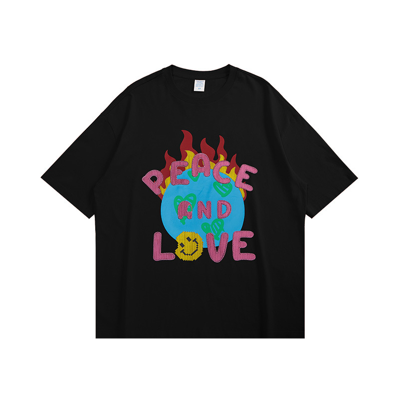 Summer Men Women Short Sleeve T-shirt Tee Pullover Tops Unisex Sweatshirt