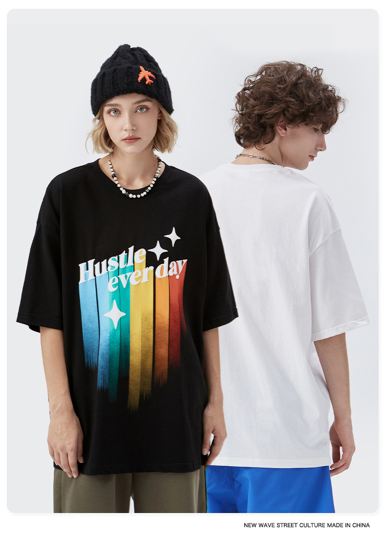 Summer Men Women Short Sleeve T-shirt Tee Pullover Tops Unisex Sweatshirt