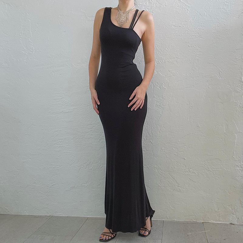 Amazon's new summer vest strap irregular buttock sexy casual dress