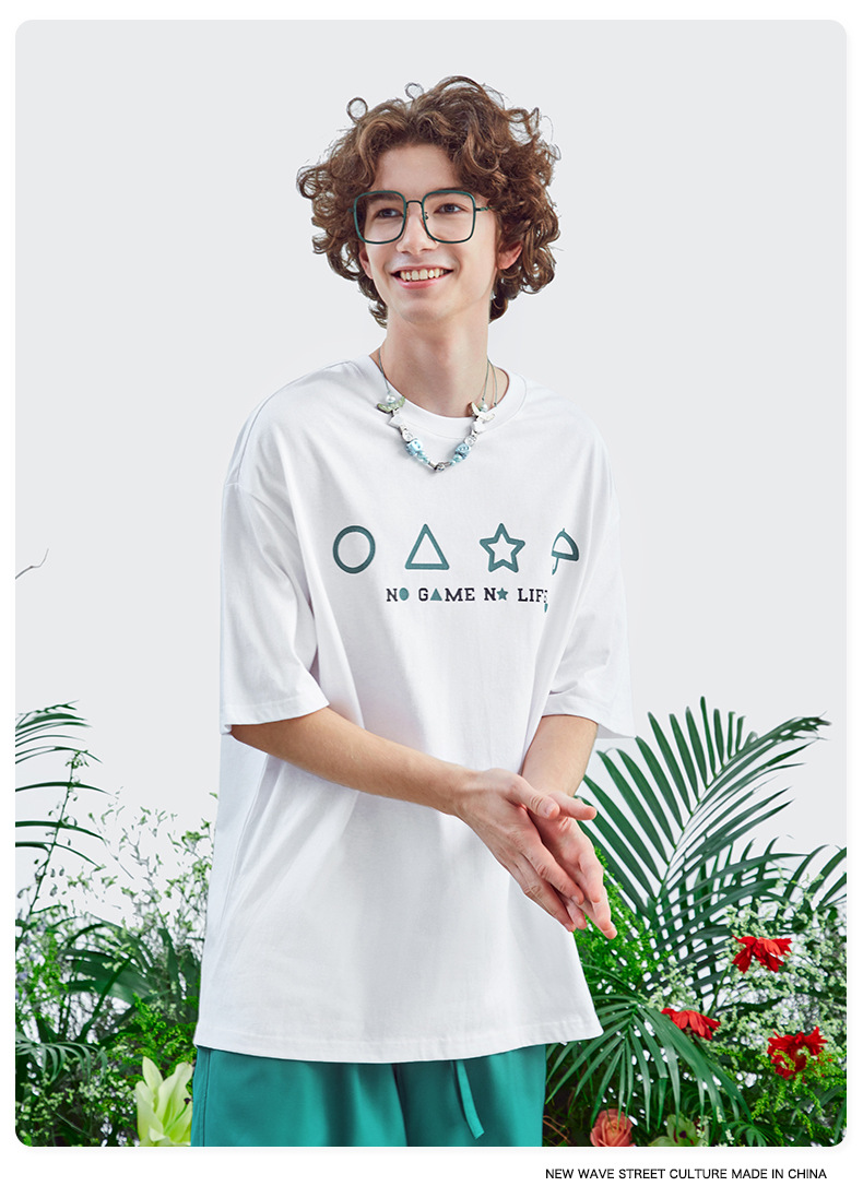 Summer Men Women Short Sleeve T-shirt Tee Pullover Tops Unisex Sweatshirt