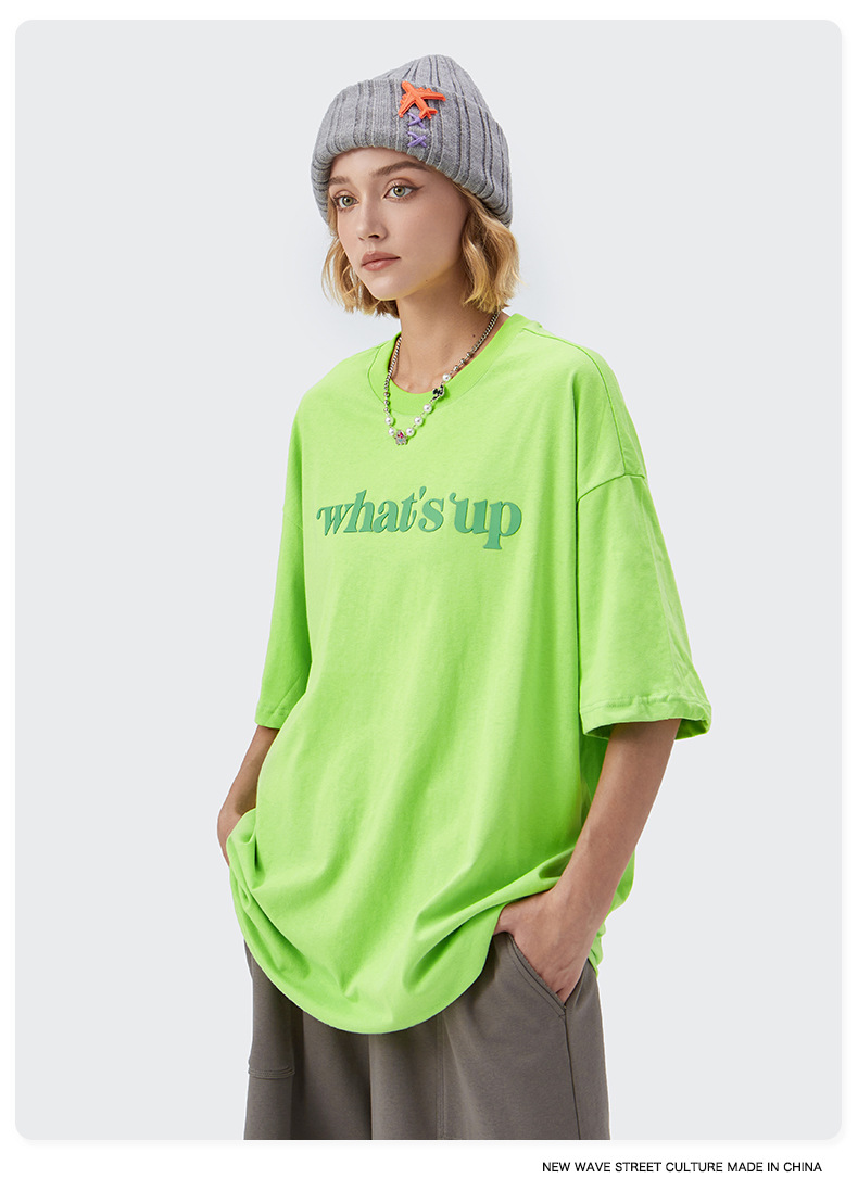 Summer Men Women Short Sleeve T-shirt Tee Pullover Tops Unisex Sweatshirt scrawl t-shirts