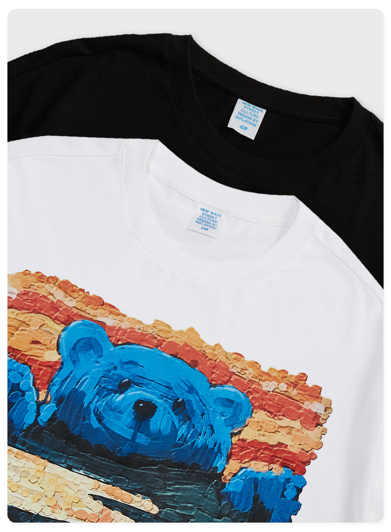 Summer Men Women Short Sleeve T-shirt Tee Pullover Tops Unisex Sweatshirt