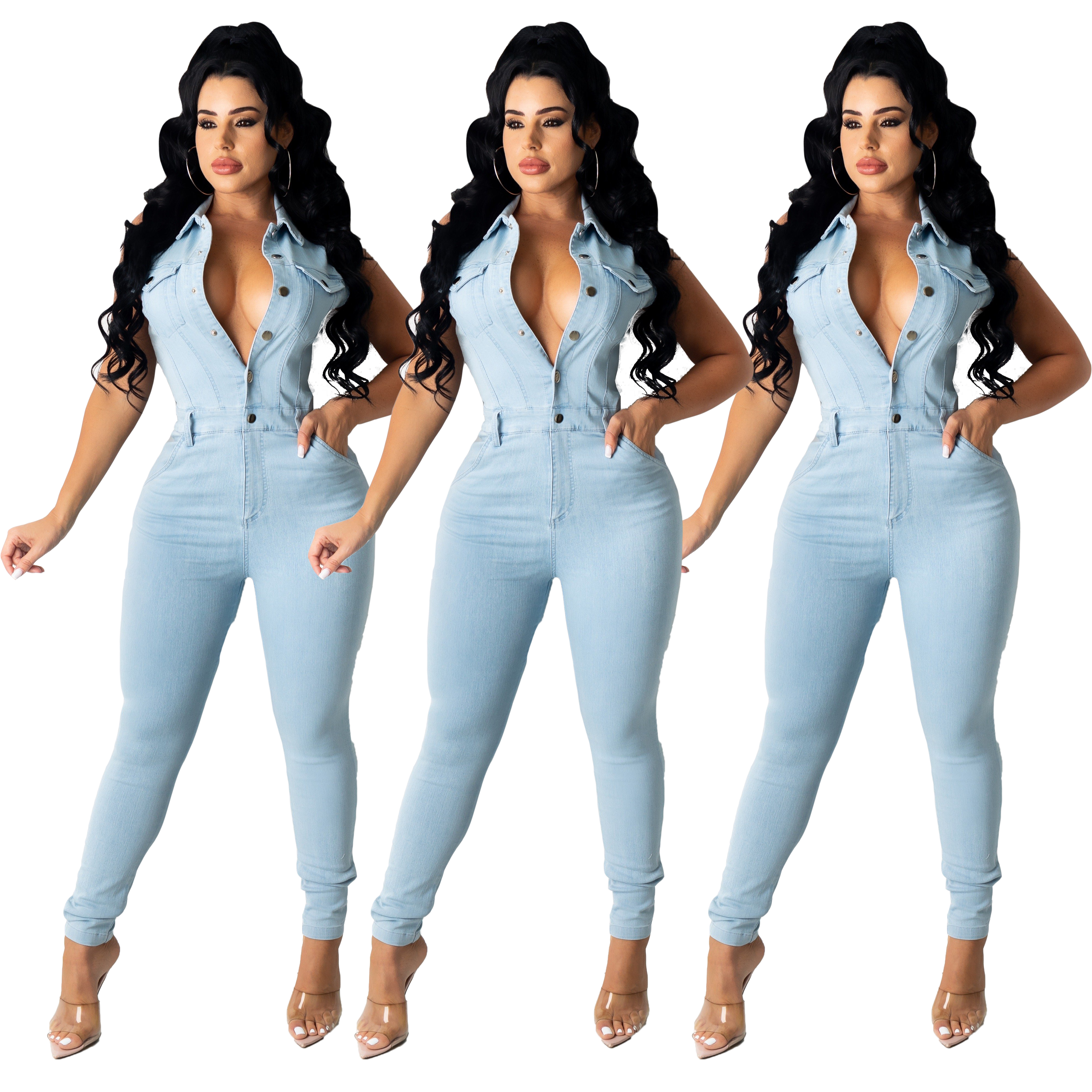 Fashionable slim sleeveless Jumpsuit