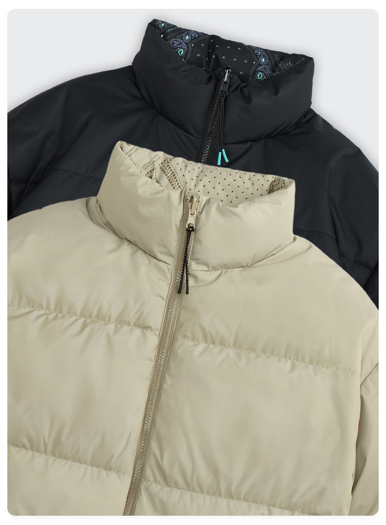 Women Men Down Jacket Hooded Coat Warm Winter Windproof Casual Parkas