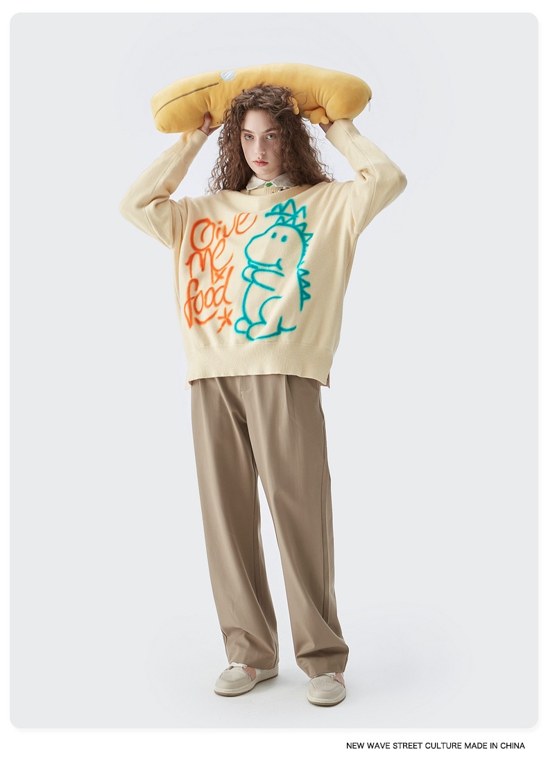 Men Women Knit Sweater Jumper Pullovers Cardigan Tops Unisex Sweatshirts