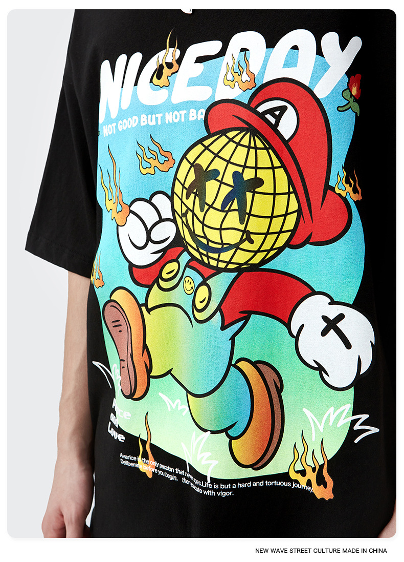 Summer Men Women Short Sleeve T-shirt Tee Pullover Tops Unisex Sweatshirt