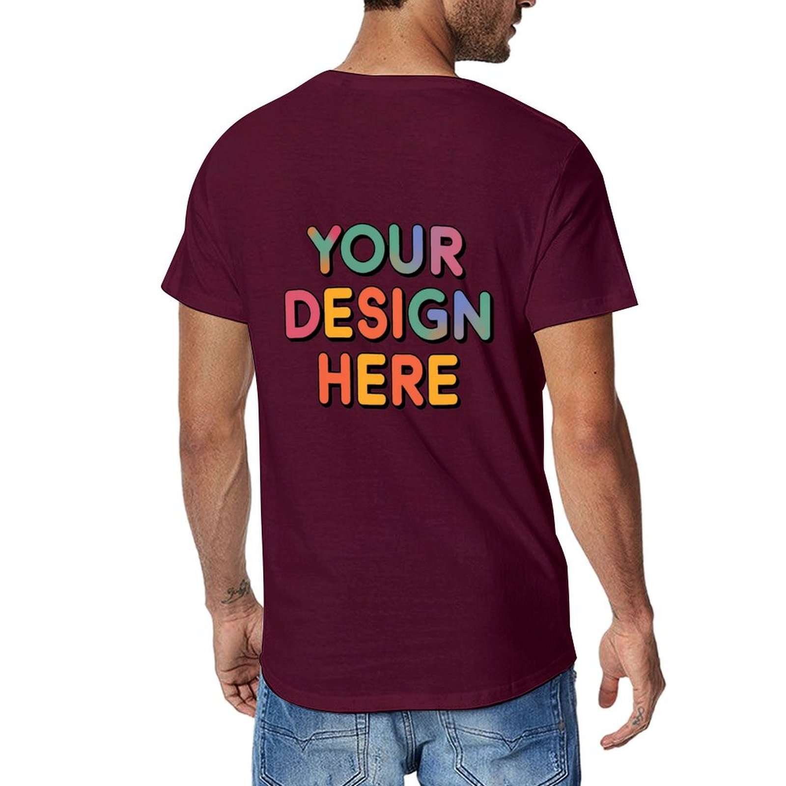 Customized Men’s Unique Appearance Cotton T-Shirt for Casual Wear