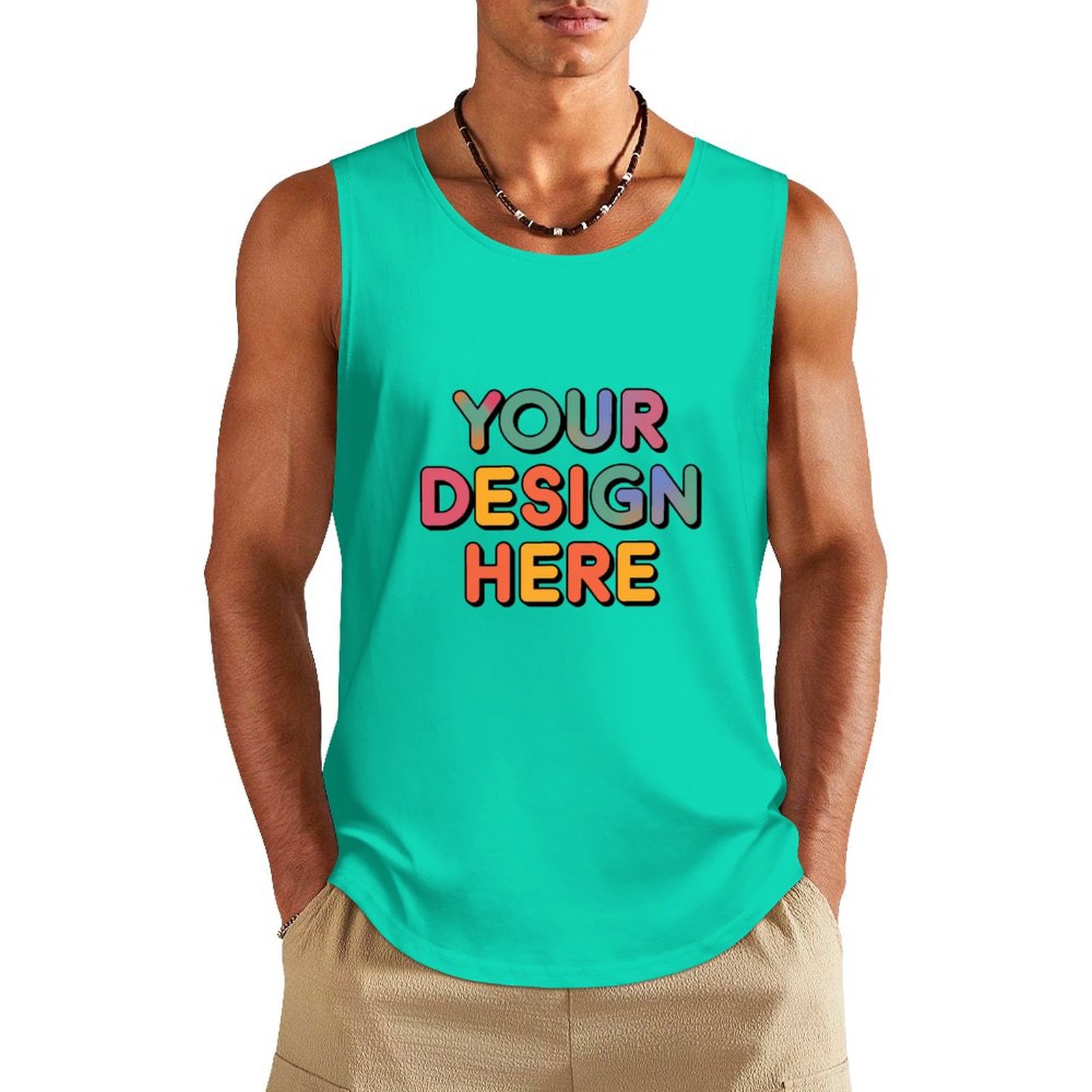 Custom Men’s Comfortable Pure Cotton Vest for Everyday Wear