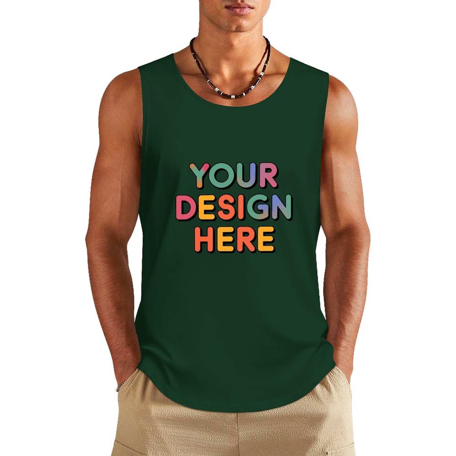 Custom Men’s Comfortable Pure Cotton Vest for Everyday Wear