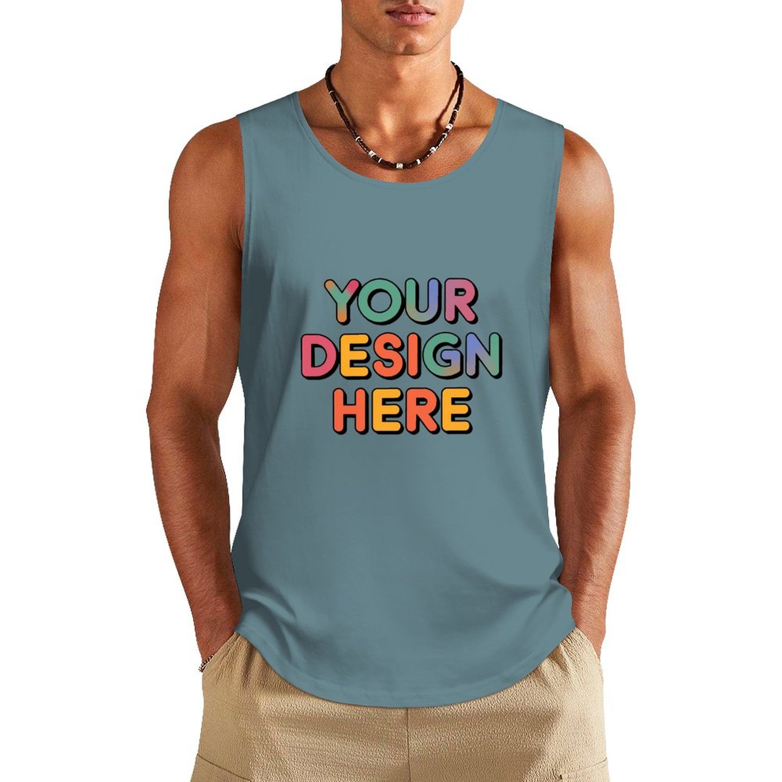 Custom Men’s Comfortable Pure Cotton Vest for Everyday Wear