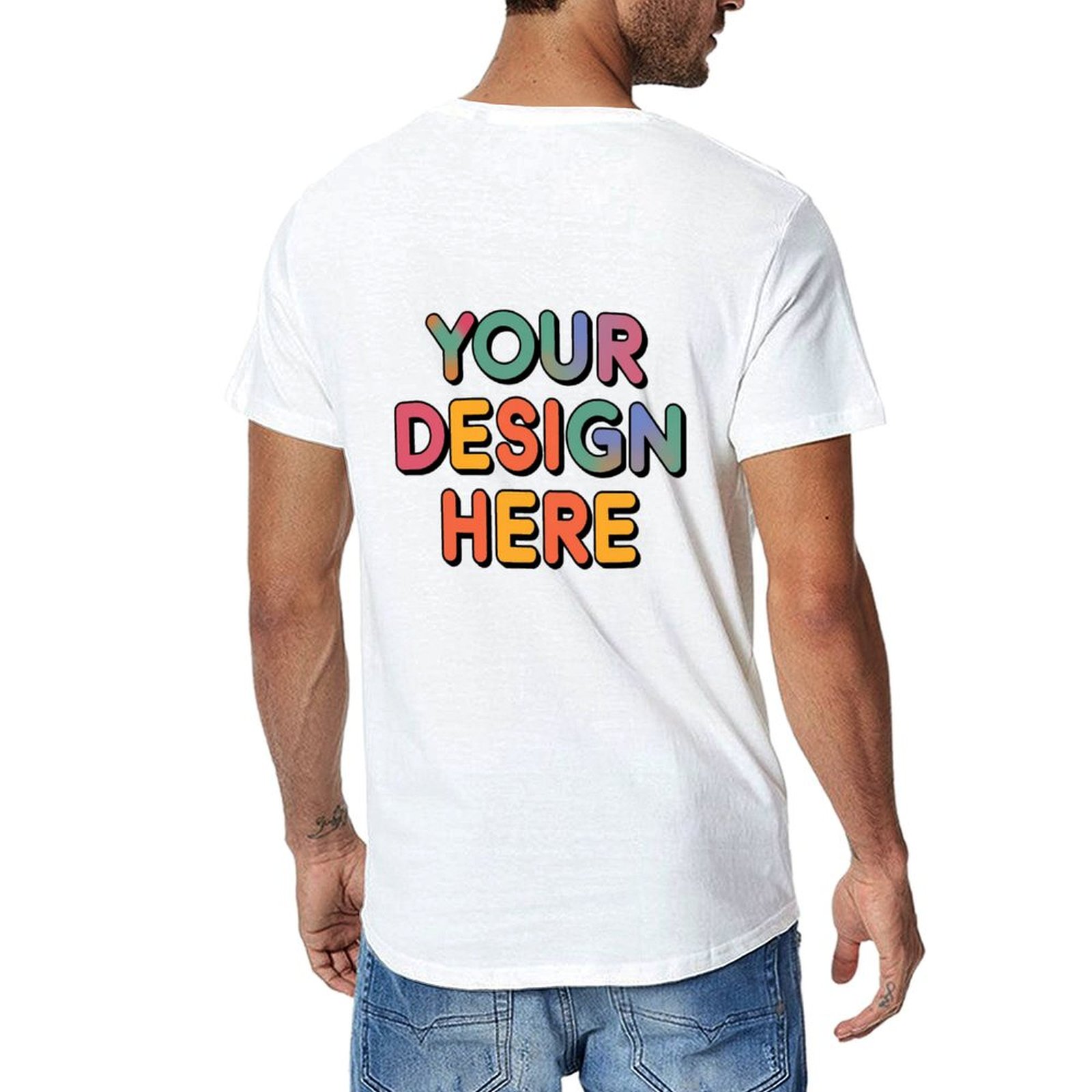 Customized Men’s Unique Appearance Cotton T-Shirt for Casual Wear