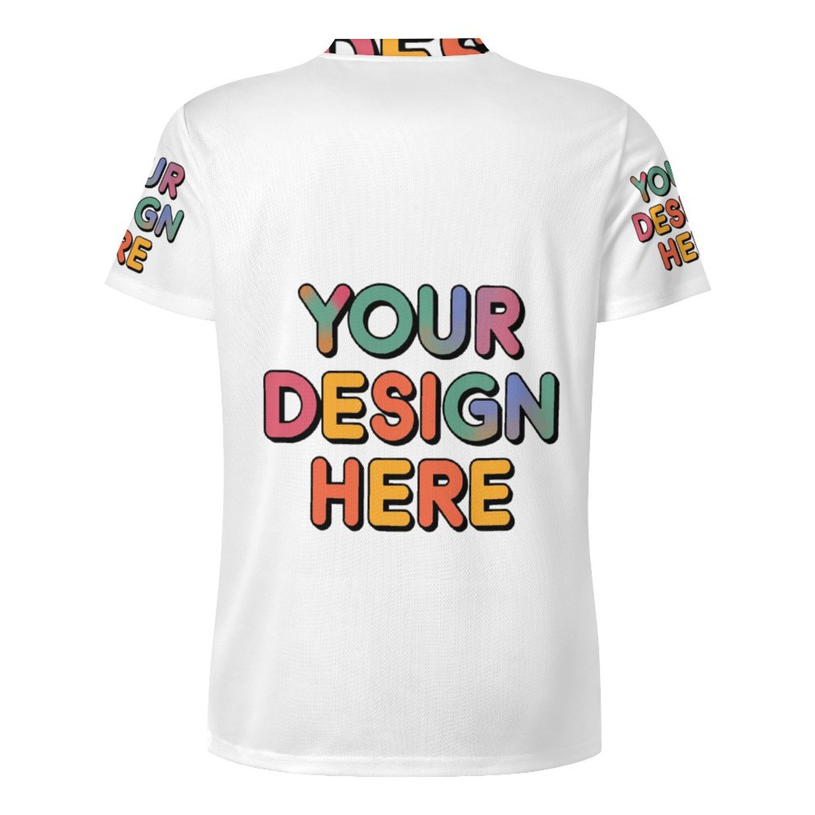 Custom Men’s Soft Fabric All Print T-Shirt for Casual Daily Wear