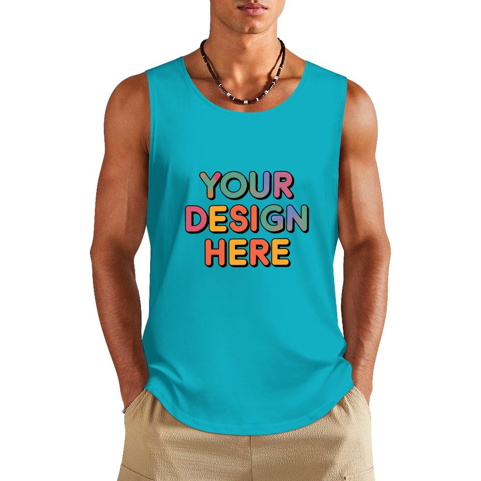 Custom Men’s Comfortable Pure Cotton Vest for Everyday Wear