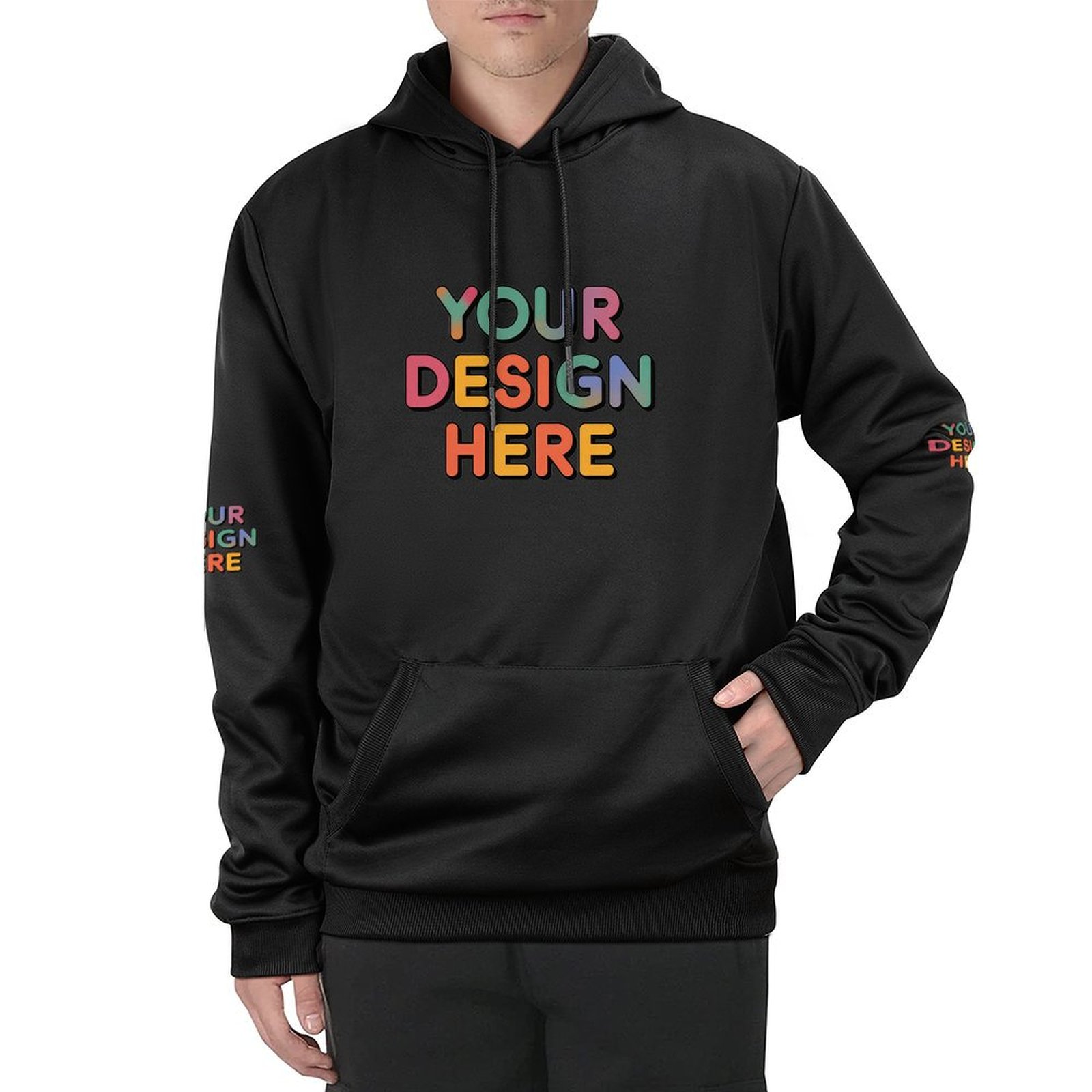 Custom Men’s Comfortable All-Over Print Sweater for Everyday Wear