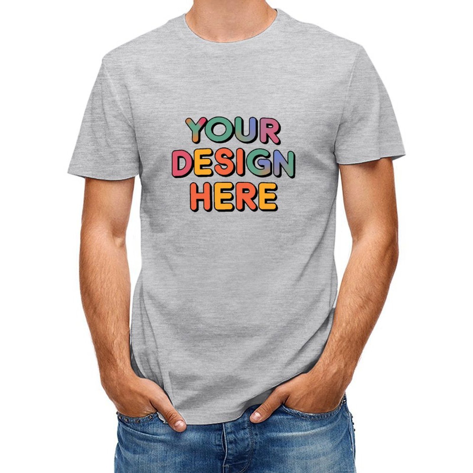 Customized Unisex Durable Cotton T-Shirt for Casual Wear