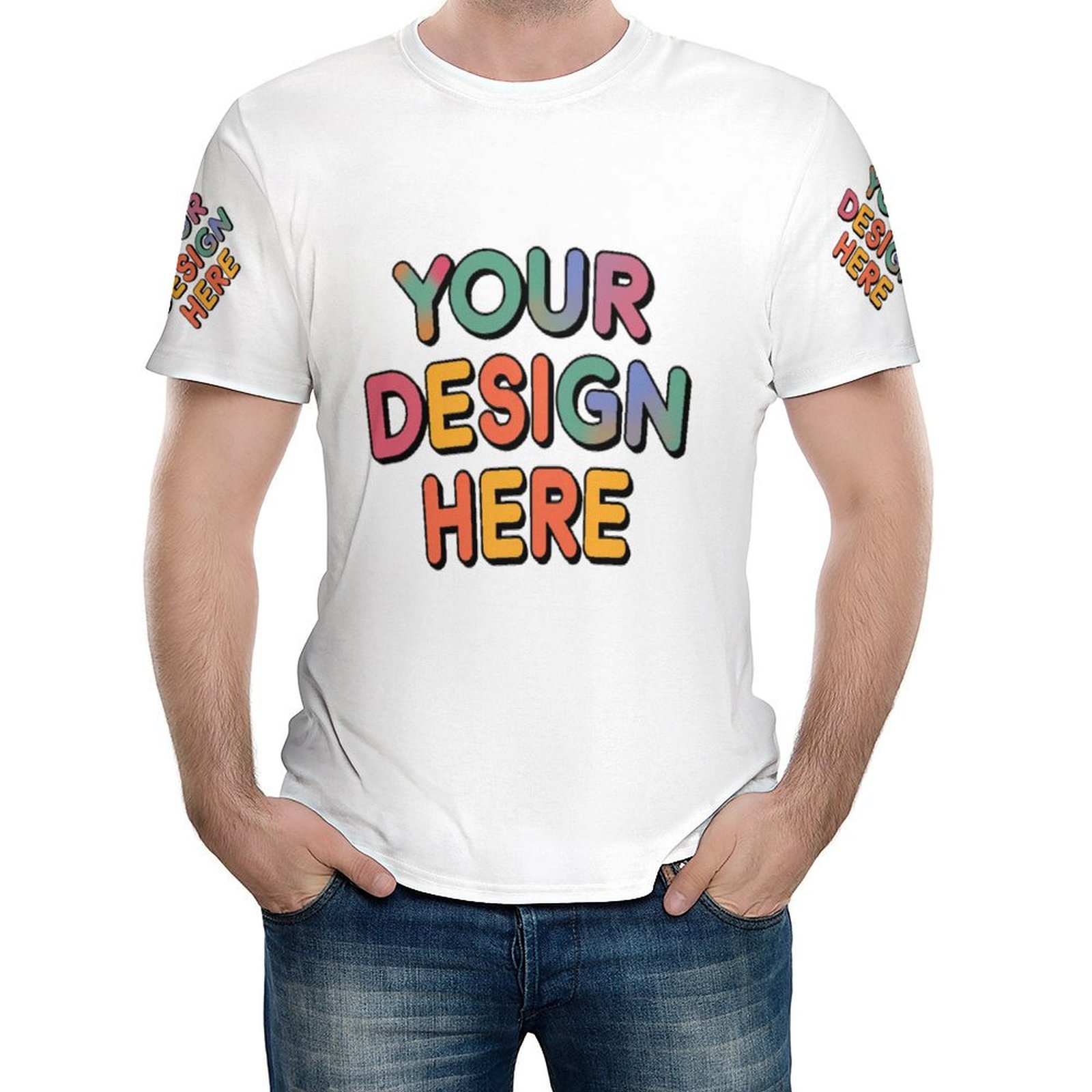 Custom Men’s Moisture-Wicking Short Sleeve T-Shirt for Everyday Wear