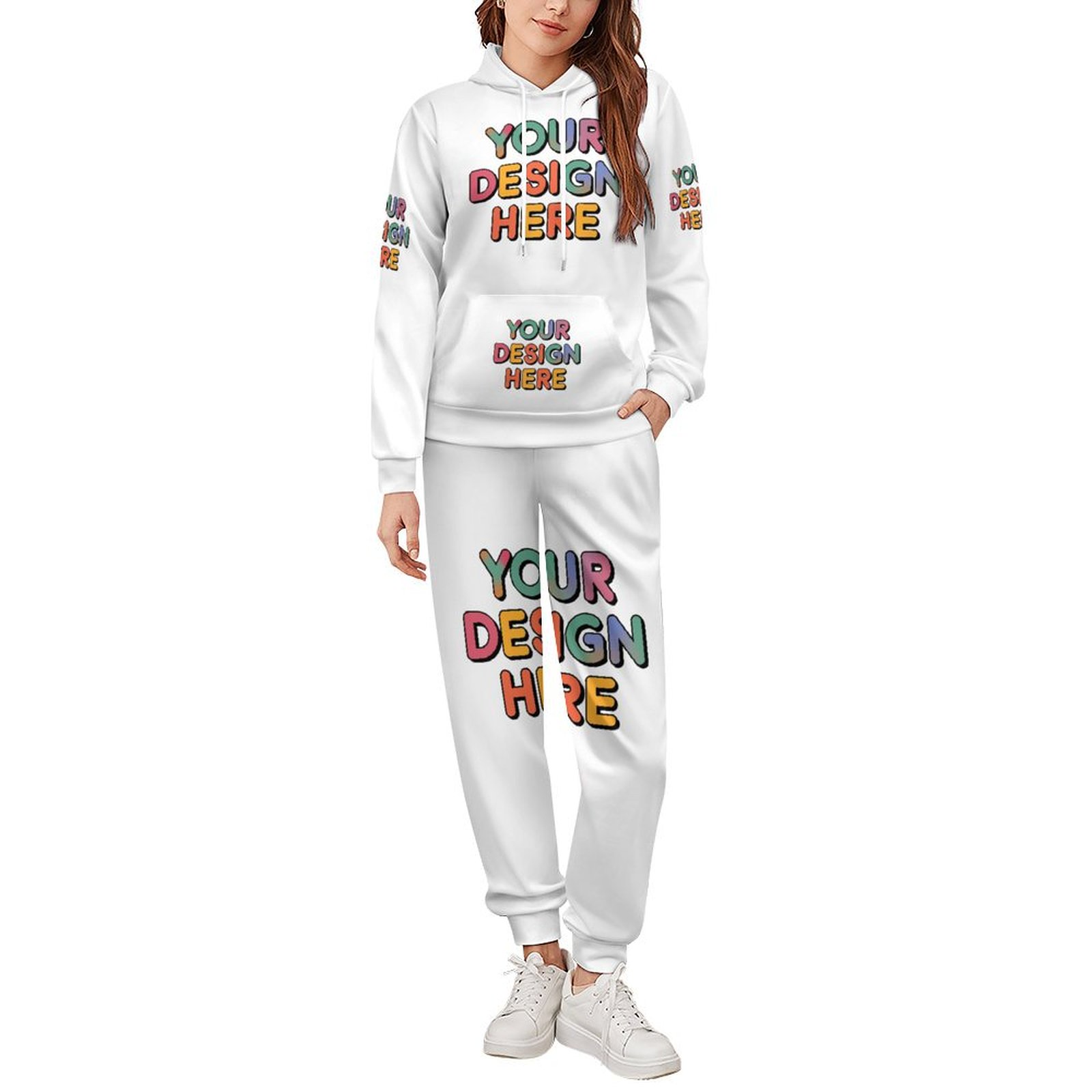 Personalized Custom Men’s Stylish 220g Air Layer Sweater Set